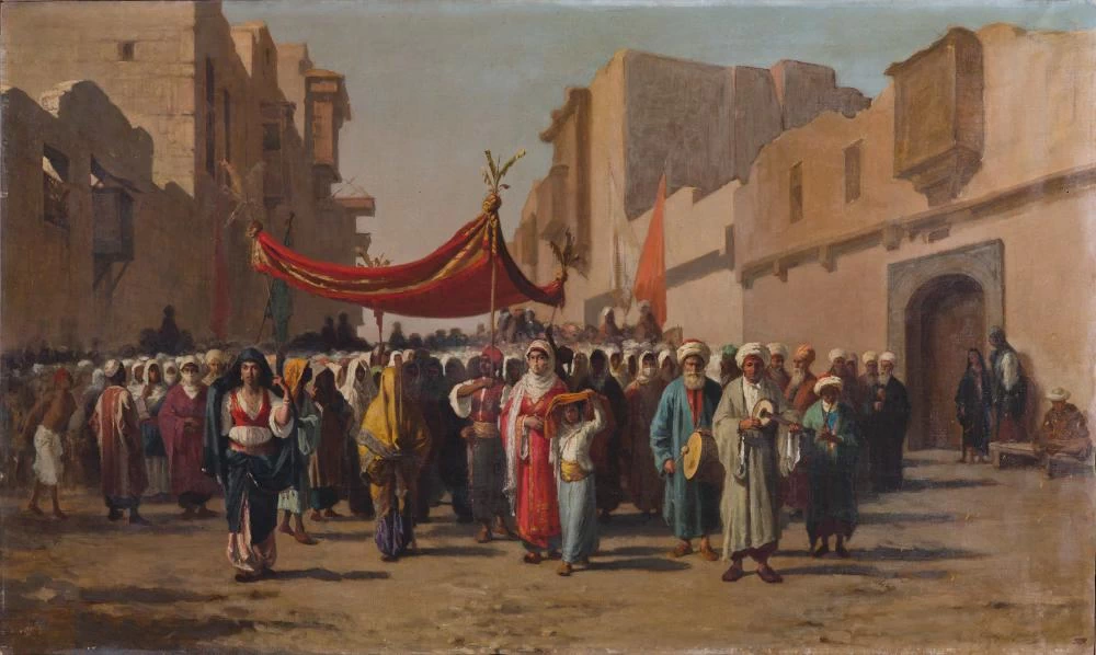 Un corteo nuziale arabo